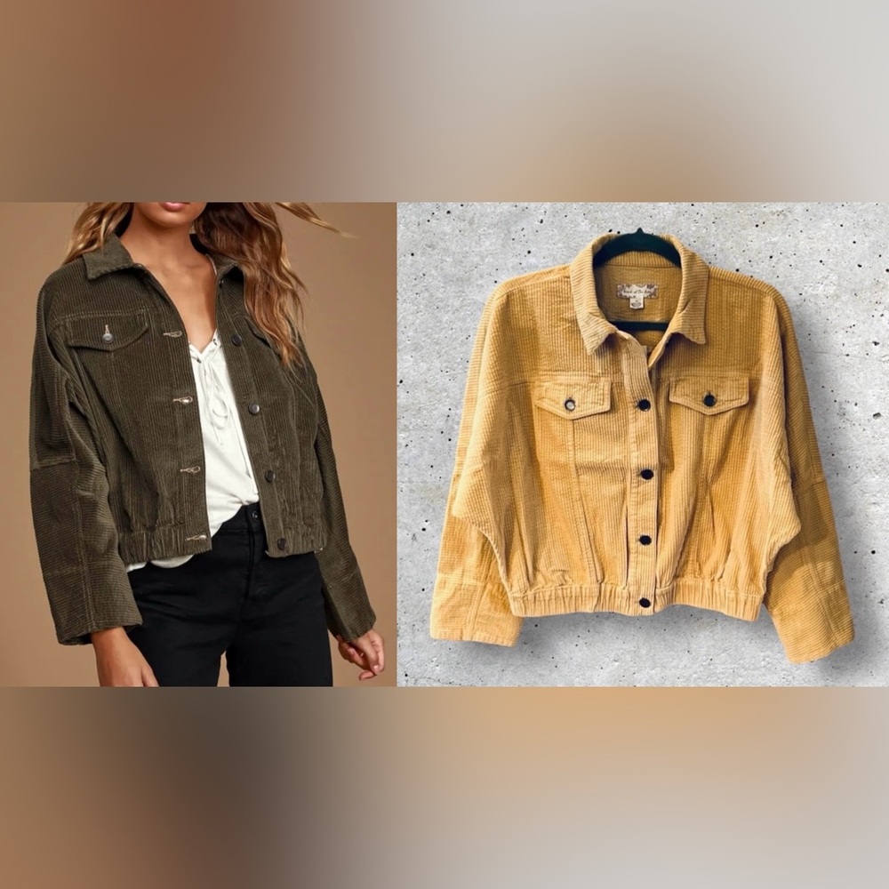 NWT Band Of Gypsies Other Side Corduroy Jacket - Picture 2 of 14
